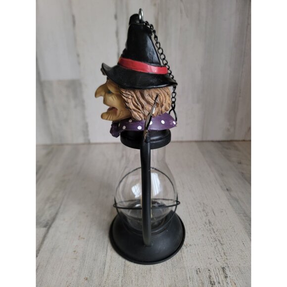 Unique witch solar powered hanging candle lantern Halloween home‎ decor - Picture 4 of 8